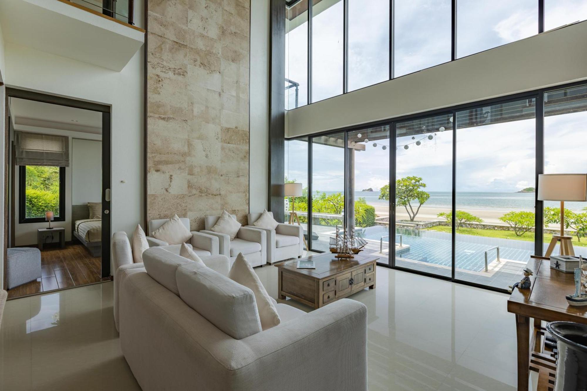 Beachfront Modern 4 Bedroom Pool Villa - Rv HHQ Extérieur photo