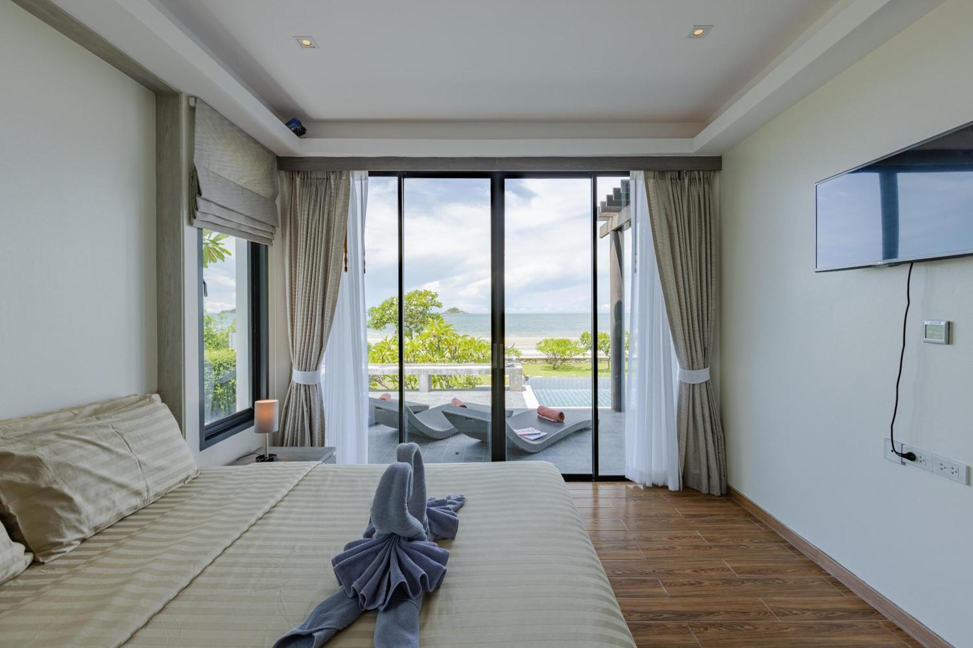 Beachfront Modern 4 Bedroom Pool Villa - Rv HHQ Extérieur photo