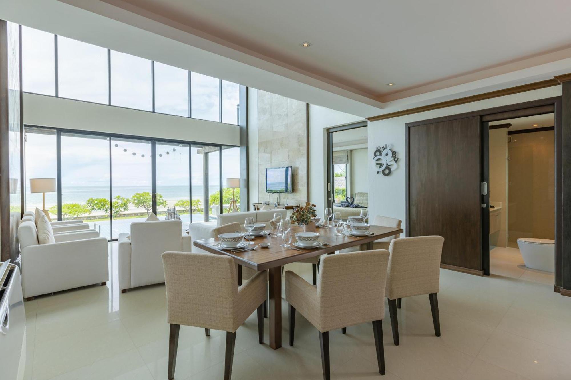 Beachfront Modern 4 Bedroom Pool Villa - Rv HHQ Extérieur photo