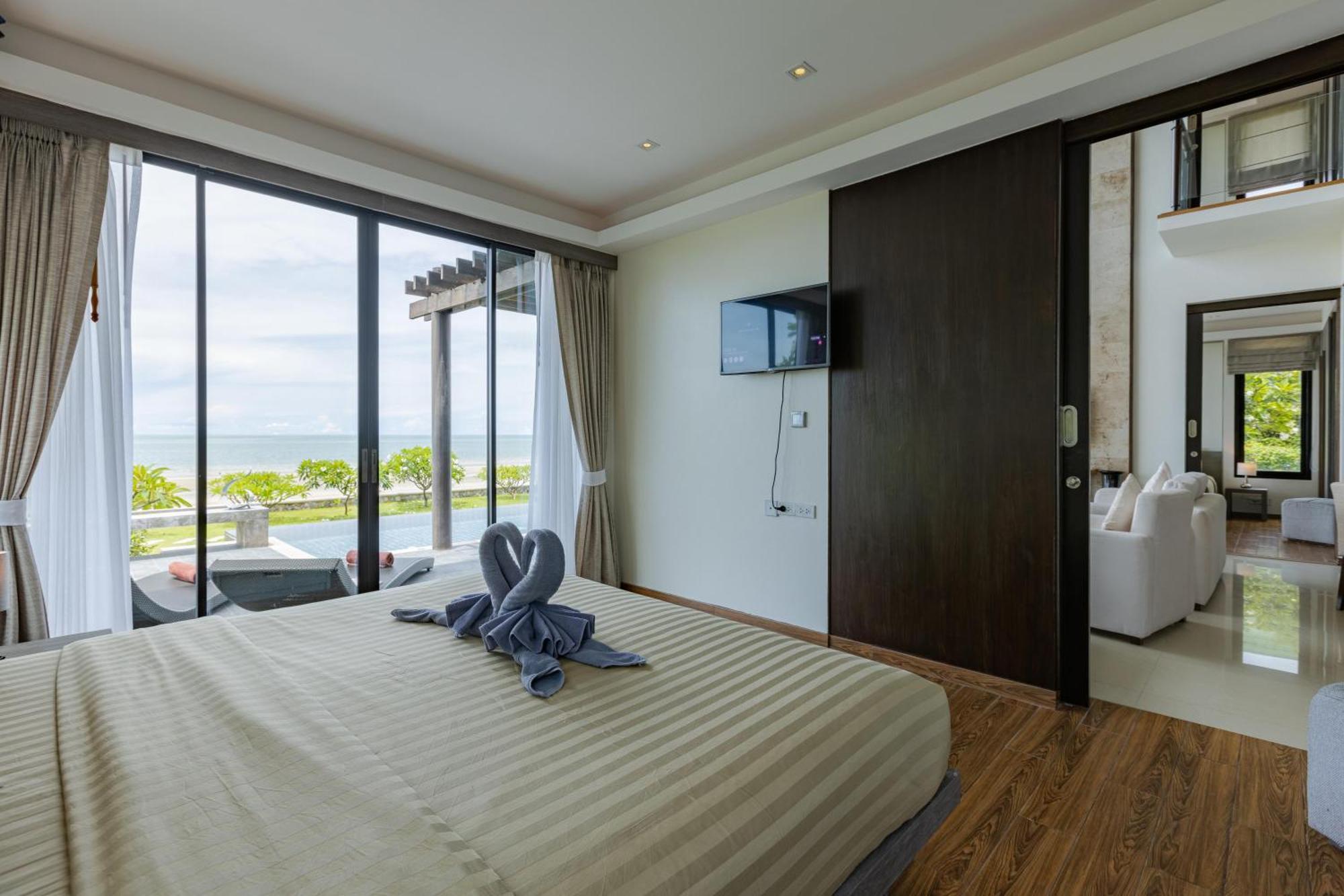 Beachfront Modern 4 Bedroom Pool Villa - Rv HHQ Extérieur photo